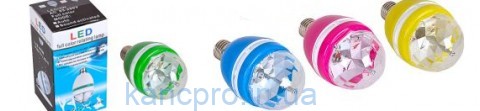 Лампа вращающаяся LED "Бриллиант"  13-77 цветной