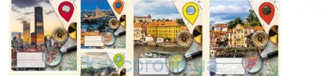 Тетрадь 18л # Твердая ТЕ51215 МІСТО Тетрада