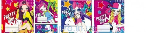 Тетрадь 12л # Люкс ТЕ11110 PRETTY GIRL Тетрада