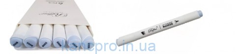 Скетч-маркер двухсторонний Marco Raffine 7800-6CB/003В Sky blue (уп 6)