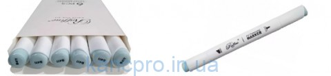 Скетч-маркер двухсторонний Marco Raffine 7800-6CB/411В Celestian blue (уп 6)