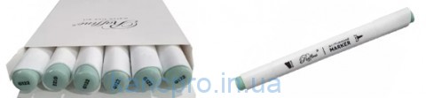 Скетч-маркер двухсторонний Marco Raffine 7800-6CB/122G Verdigris (уп 6)