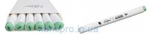 Скетч-маркер двухсторонний Marco Raffine 7800-6CB/213G Neptune green (уп 6)
