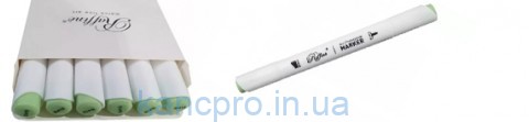 Скетч-маркер двухсторонний Marco Raffine 7800-6CB/413G Seacrest (уп 6)