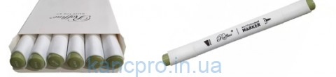 Скетч-маркер двухсторонний Marco Raffine 7800-6CB/743G Olivine (уп 6)