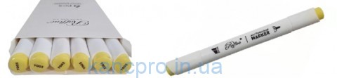 Скетч-маркер двухсторонний Marco Raffine 7800-6CB/003Y Canfria yellow (уп 6)