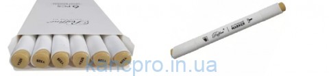 Скетч-маркер двухсторонний Marco Raffine 7800-6CB/325Y Dark yellow (уп 6)