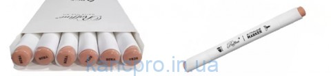 Скетч-маркер двухсторонний Marco Raffine 7800-6CB/826Y Terra cotta (уп 6)