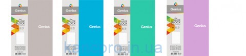 Коледж-блок  A4  80л ВД лак белый блок "Genius" пластик КЛЕТКА   A4-080-6803K