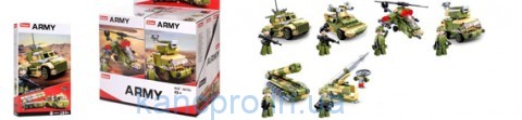Конструктор SLUBAN M38-B0782 (72шт) военная техника, фигурка, от 108дет,6штв дисплее, 28,5-24-14см