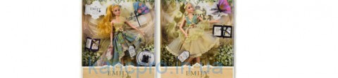 Кукла "Emily" 8043/QJ078/QJ078D (48шт/2) 2 вида,с букетом,шарнир, в кор.33*28*6см